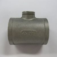 吉年 SUS304 低圧ネジ込 異径チーズ 50AX20A Y-304RT-50AX20A 1セット(2個)（直送品）