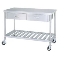 シンコー キャスター付ステンレス作業台 WDSCー6045ーU100 1台（直送品）
