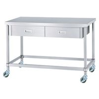 シンコー キャスター付ステンレス作業台 WDZNCー12045ーU75 1台（直送品）