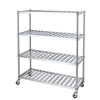 シンコー キャスター付ステンレスラック RSN4Cー9045ー1800ーU100 1台（直送品）