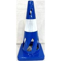 トーアン セーフティホールコーン ブルー(BL) 白テープ1本(W1) CCー404 1セット(5本)（直送品）