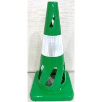 トーアン セーフティホールコーン グリーン(GR) 白テープ1本(W1) CCー407 1セット(5本)（直送品）