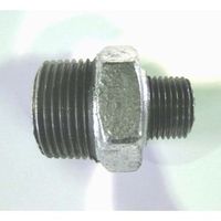 吉年 白 異径六角ニップル 32AX25A シロRHXNI-32AX25A 1セット(10個)（直送品）