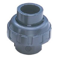 旭有機材 UーPVC プレハブジョイント【ソケット形・OリングFKM】 40A JPFUVTJ040 1セット(3個)（直送品）