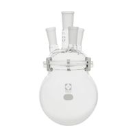 柴田科学 セパラブルフラスコ 丸形 I000mL 4口 85mmカバーセット 005640-101000 1セット 005640（直送品）