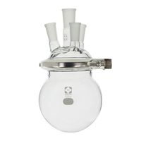 柴田科学 セパラブルフラスコ 丸形 Oリングタイプ 1000mL 4口 85mmカバーセット 005800-101000 1セット（直送品）