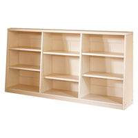 【軒先渡し】バリュテック・インターナショナル 脚元安定頑丈 ロータイプ書棚 幅1500×奥行300×高さ770mm アイボリー 1台（直送品）