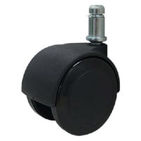 サリダチェアYL5 交換用ウレタン双輪キャスター AB-CASTER 1セット(5個入)（直送品）