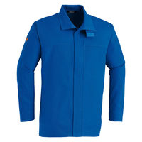 Asahicho 3514 難燃長袖シャツ ブルー 5L 1着（直送品）