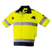 【服のみ】Asahicho　9207　空調服（R）高視認半袖ブルゾン　蛍光イエロー　6L　反射材　1着（直送品）