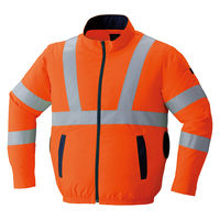 【服のみ】Asahicho　9212　空調服（R）高視認長袖ブルゾン横ファン　蛍光オレンジ　6L　1着（直送品）