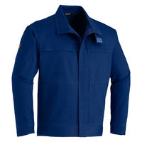 Asahicho 3512 難燃長袖ブルゾン ネイビー 6L 1着（直送品）