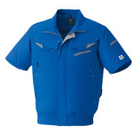 【服のみ】Asahicho　E9208　空調服（R）半袖ブルゾン　ブルー　LL　日本製生地　1着（直送品）