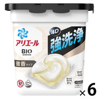 アリエール バイオサイエンス ジェルボール4D 微香 本体 1セット（12粒入×6個） 洗濯洗剤 P＆G