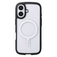 MagSafe マグネットリング ステッカー 磁石内蔵 強力吸着 ホワイト AMS-MAGST4WH エレコム 1個（直送品）