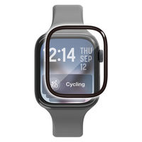 アップルウォッチ ガラスフィルム 11/10 [46mm] 全面保護 高透明 ブラック AW-25AFLGGR エレコム 1個（直送品）