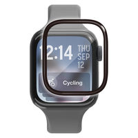 アップルウォッチ ガラスフィルム 11/10 [42mm] 全面保護 高透明 ブラック AW-25BFLGGR エレコム 1個（直送品）