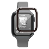 アップルウォッチ ガラス フィルム  [ 44mm ] 指紋防止 ブラック AW-25DFLGGR エレコム 1個（直送品）
