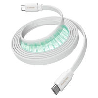 タイプC ケーブル PD60W ( C to C ) 1m 薄型フラット ホワイト MPA-CCTMGF10WH エレコム 1個（直送品）