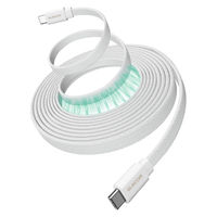 タイプC ケーブル PD60W ( C to C ) 2m 薄型フラット ホワイト MPA-CCTMGF20WH エレコム 1個（直送品）