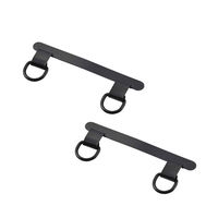 スマホストラップホールシート 挟むだけ ステンレス製 スピーカー穴対応 2口タイプ ブラック P-STHD2SBK エレコム 1個（直送品）