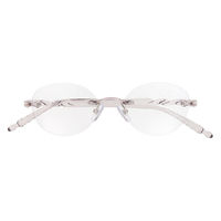 【老眼鏡 リーディンググラス】FEEL LIFE FLL-006 col.1 グレークリア 度数 +2.00 / 1個（直送品）