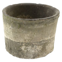 リーフ 鉢 アンティークポット 直径13×高さ10cm 黒 226241 1個（直送品）