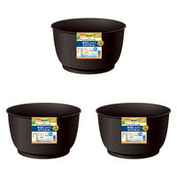 テトラ ジャパン じょうろでキレイメダカ鉢 丸30 黒 271232 1セット(3個)（直送品）