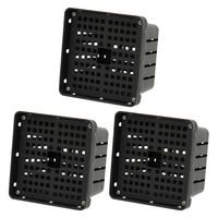 リーフ コウモリランバスケット ブラック Mサイズ 3個入り 282387 1個（直送品）