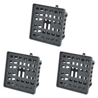 リーフ コウモリランバスケット グレー LLサイズ 3個入り 282395 1個（直送品）