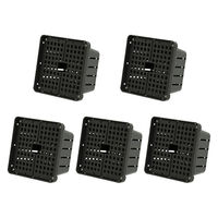 リーフ コウモリランバスケット ブラック Lサイズ 5個入り 282456 1個（直送品）