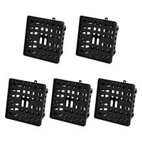 リーフ コウモリランバスケット ブラック LLサイズ 5個入り 282457 1個（直送品）