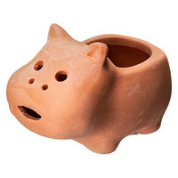 ケー・イー・アイ 多肉植物 アニマルテラコッタ カバ 1号 穴あり 285411 1個（直送品）