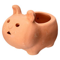 ケー・イー・アイ 多肉植物 アニマルテラコッタ ウサギ 1号 穴あり 285413 1個（直送品）