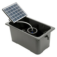 テトラ じょうろでキレイメダカ鉢 ４０ 色光育成グレー ソーラー エアレーションセット1個（直送品）