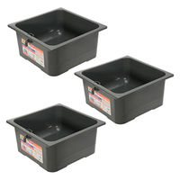 テトラ ジャパン じょうろでキレイメダカ鉢 40×40 色光育成グレー 291893 1セット(3個)（直送品）