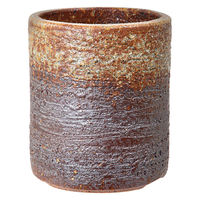 かみ山陶器 盆栽鉢 信楽焼 植木鉢 茶釜変切立 294866 1個（直送品）