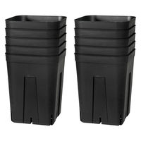 日本ポリ鉢販売 プレステラ 150深型 黒 10個セット 306339 1個（直送品）