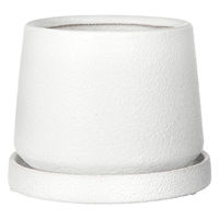 陶里 フラン ホワイト 受け皿付き 307090 1個（直送品）