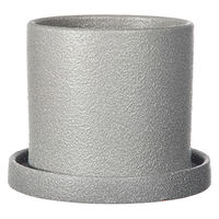 陶里 コルムナ グレー 受け皿付き 307097 1個（直送品）