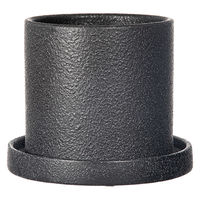 陶里 コルムナ ブラック 受け皿付き 307098 1個（直送品）