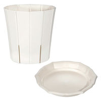 アップルウェアー(園芸) スリット鉢 アップルウェアー スリットオアシス&スタイルプレート 7号 ホワイト 309399 1個（直送品）