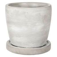 エイチツーオー セメントポット ラウンド S 311205 1個（直送品）