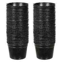 日本ポリ鉢販売 ノーマルポット 黒丸 50 1.5号 100個セット 328651 1個（直送品）