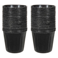 日本ポリ鉢販売 ノーマルポット 黒丸 90 3号 100個セット 328654 1個（直送品）