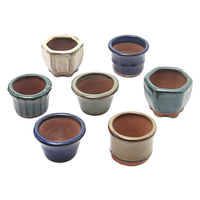 生体発送温度 神田直接 盆栽鉢 形状お任せ 山野草豆鉢 山野草 植木鉢 ミニミニ盆栽鉢 432884 1セット(3個)（直送品）