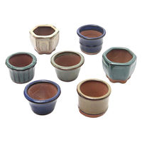 生体発送温度 神田直接 盆栽鉢 形状お任せ 山野草豆鉢 山野草 植木鉢 ミニミニ盆栽鉢 432885 1セット(5個)（直送品）