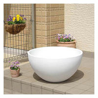 リーフ 睡蓮鉢 睡蓮鉢(メダカ鉢) 凛 RIN 丸型 ホワイト M 44926 1個（直送品）