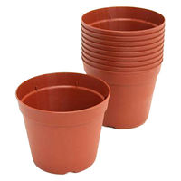 雪印種苗 鉢 プラポット 10.5cm 茶 穴ありタイプ 10個セット 87202 1個（直送品）