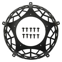 リーフ コウモリランバスケット 簡単板付けセット ブラック 板無し 930442 1個（直送品）